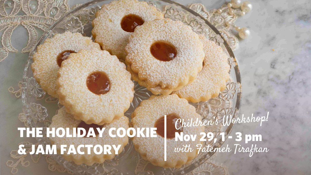 Our festive children’s workshops are back! 

🏠 Gingerbread Houses &amp; Cocoa Kitchen: Nov 16, 10 am-12 pm
🥨 Pumpkin Pretzels &amp; Maple Dip: Nov 16, 1-3 pm
🍓 Holiday Cookie &amp; Jam Factory (Ages 4-8): Nov 29, 10 am-2 pm
🎁 Holiday Cookie &amp; Jam Factory (Ages 9-12+): Nov 29, 1-3 pm