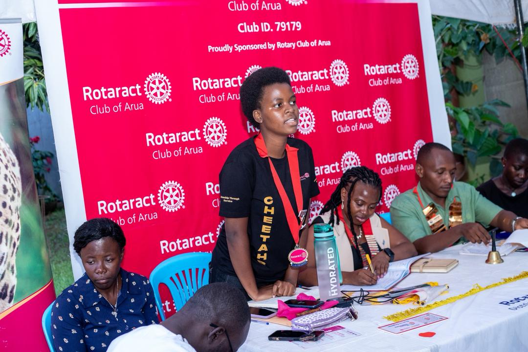 AbesageN's tweet photo. For my 54th #DRRVisit, I was with the Rotaract Club of Arua School of Nursing.
The young leaders of this club are working hard to ensure visibility within their institution. While they are still engaging the school administration for deeper involvement, they are already implementing tangible projects both on campus and in the community. Notably, the club has provided dining hall benches to the institution and is currently undertaking a WASH project.

I encouraged them to continue making an impact within their community, beginning with their own institution, and to grow as individuals in service. I also emphasised the importance of membership growth among university students. It was a joy to induct 12 new members into the club.
#RotaryEyamba