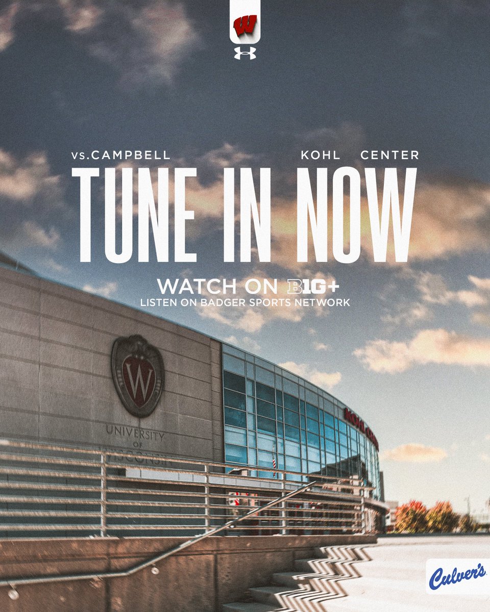 We're officially underway at the Kohl Center!

🖥️ go.wisc.edu/MBBWatch110325
📻 go.wisc.edu/MBBRadio110325
📊 go.wisc.edu/MBBStats110325