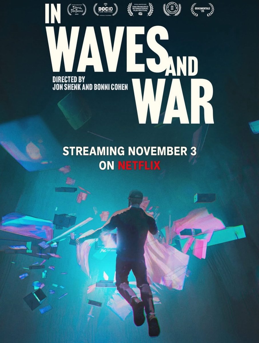 LifeIsAFilmFest's tweet image. Jon Shenk and Bonni Cohen’s Telluride Film Festival documentary IN WAVES AND WAR about three Navy SEALs undergoing an experimental treatment for PTSD is on Netflix. Shenk and Cohen’s other new documentary The White House Effect was added to Netflix last week.