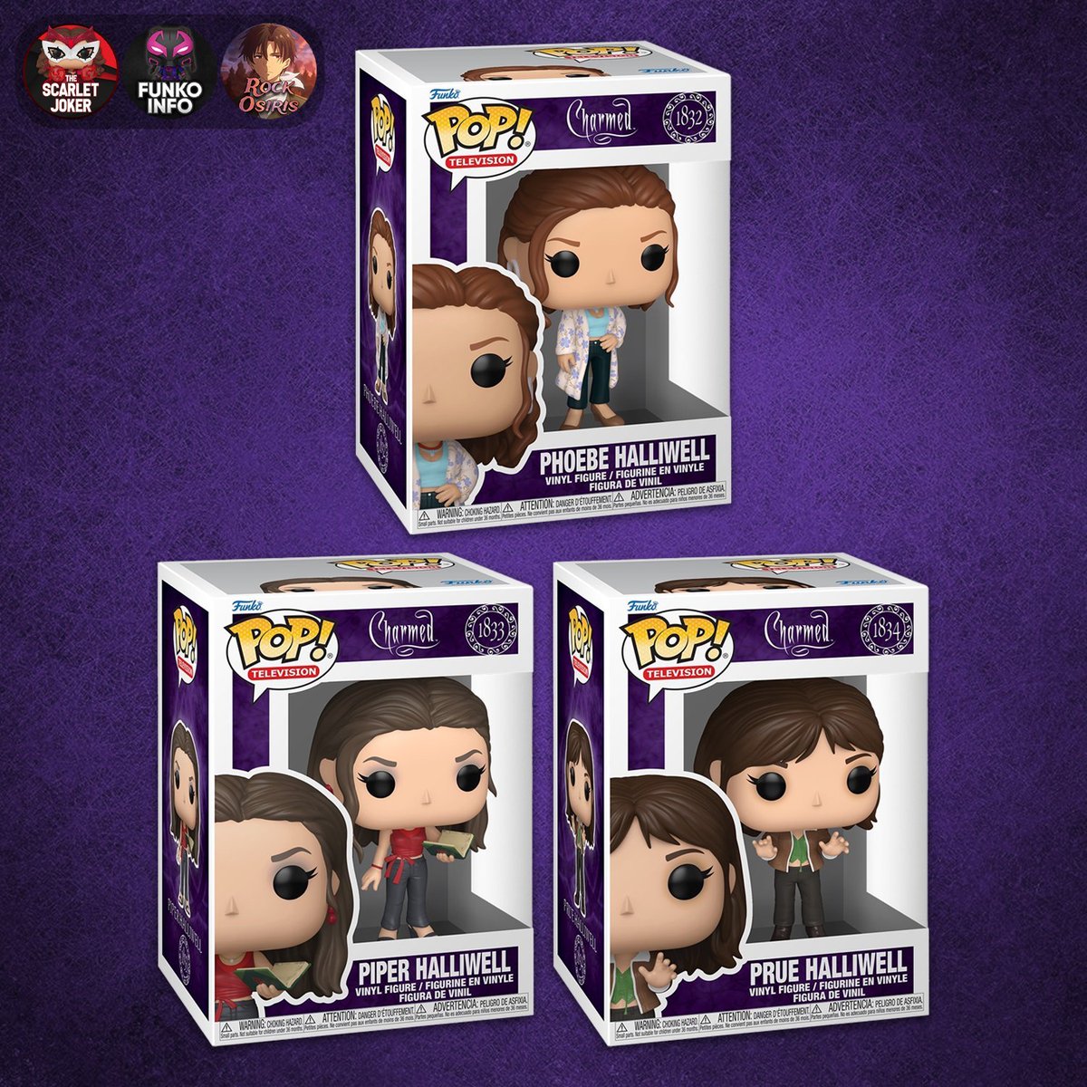 FunkoPOPsNews's tweet image. First Look! Charmed Funko POPs! 📖 The Power of Three is being revealed! Going live at the links below .. this Wednesday! 9AM PT ~ Thanks @funkoinfo_ 

   EE ~ fnkpp.com/EE
   Amzn ~ fnkpp.com/Am1105

#Ad #FPN #FunkoPOPNews #Funko #FunkoPOP #Charmed…