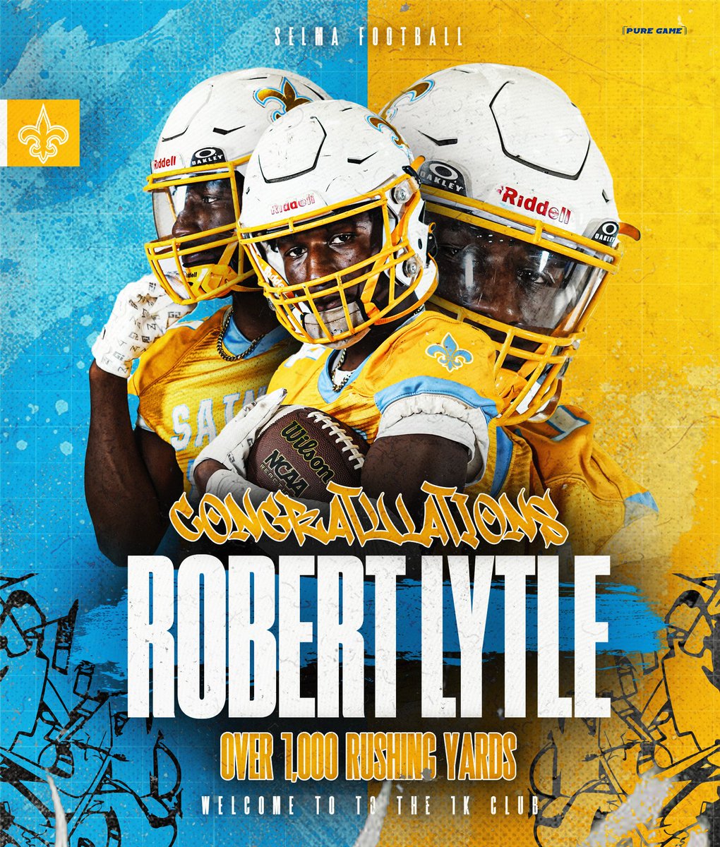 Congratulations <a href="/KLytle65185/">Robert K. Lytle</a> for rushing over 1,000 yards this season