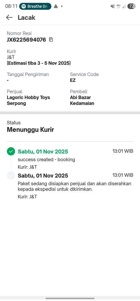 abibazar21's tweet photo. @jntexpressid ini niat apa ngga sih bikin perusahaan kurir? Belanja di @tokopedia @TokopediaCare tgl 1 Nov, penjual sudah request pickup sejak 1 Nov, sampe tgl 4 Nov boro2 barang sampe, dipickup aja belum. https://t.co/M6xTVtc1lK