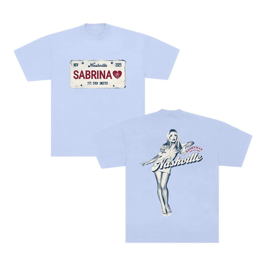 Nashville license plate shirt available at the Sabrina's