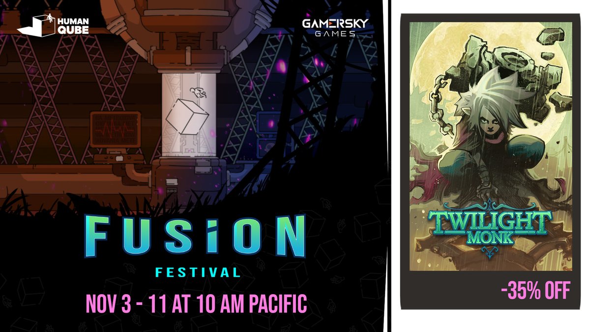 TwiMonk_Game's tweet image. Discover all new worlds and embark on epic adventures⚔️

Twilight Monk is 35% off on Steam during the Fusion Festival!!

What are you waiting for!?
store.steampowered.com/app/1911940/Tw…