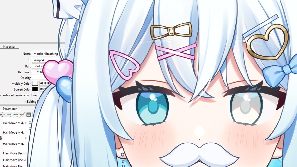 🩵 LIVE on youtube - live2d rigging new outfit