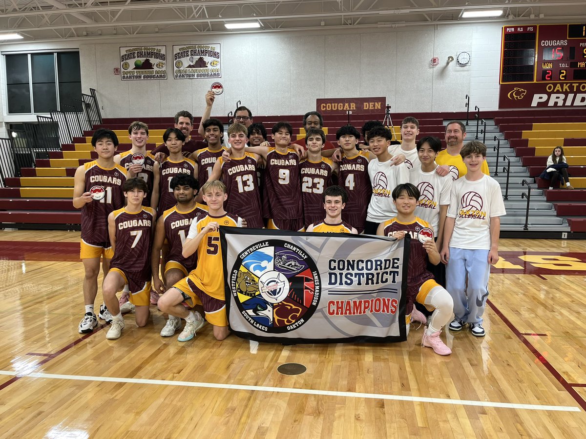 Concorde District Champions! #WEAREOAKTON 🏐 @oaktonboysvball