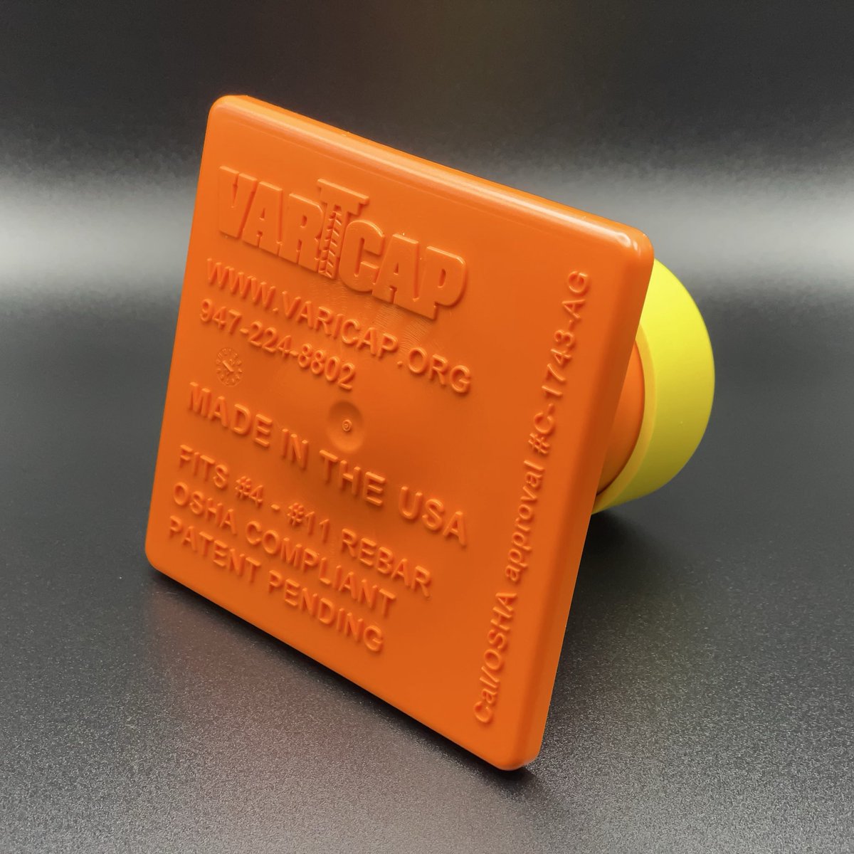varicap3's tweet photo. Test our caps-safer, sturdier, smarter. 
Just visit our website and tap the free samples button, it’s as easy as that.  
#rebar #construction #SafetyFirst https://t.co/QMSxKmXQDq