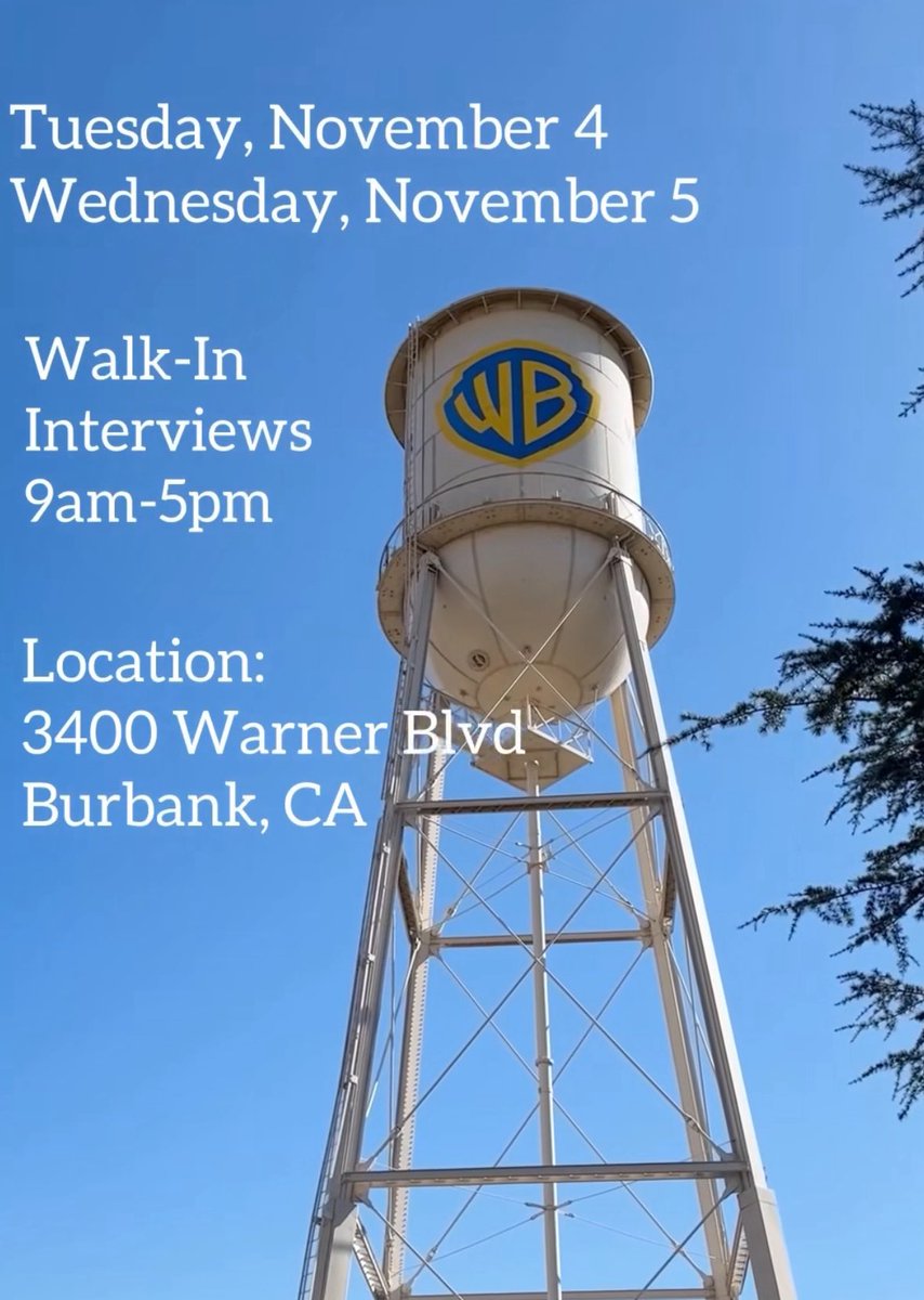 Need a job in LA?

<a href="/warnerbros/">Warner Bros.</a> is hiring for the Gilmore girls reboot, food &amp; beverage experience requested. RT to save a life