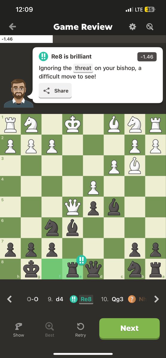 Shadowfex_'s tweet image. This definitely isn’t a brag post cuz I’m terrible lol (barely over 500 elo) 

But this is the first time I’ve gotten a brilliant move for something I actually planned. As someone who really isn’t good at chess, this feels really amazing.