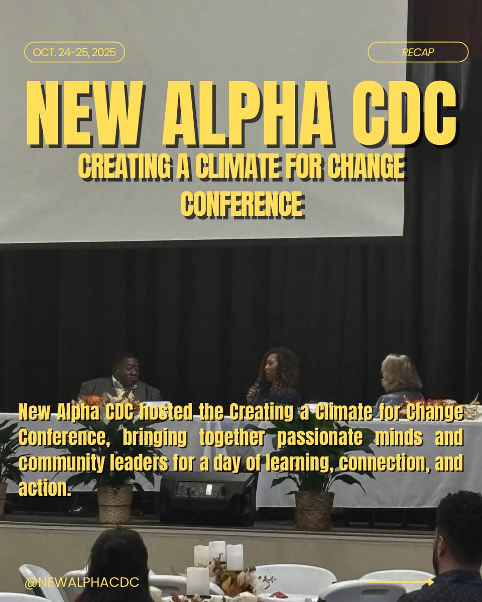 NewAlphaCDC's tweet image. We had an amazing time hosting New Alpha CDC's Creating a Climate for Change Conference! We hosted and featured workshops, learned from different communities, talked about future plans, and connected with so many passionate people near and far.💛