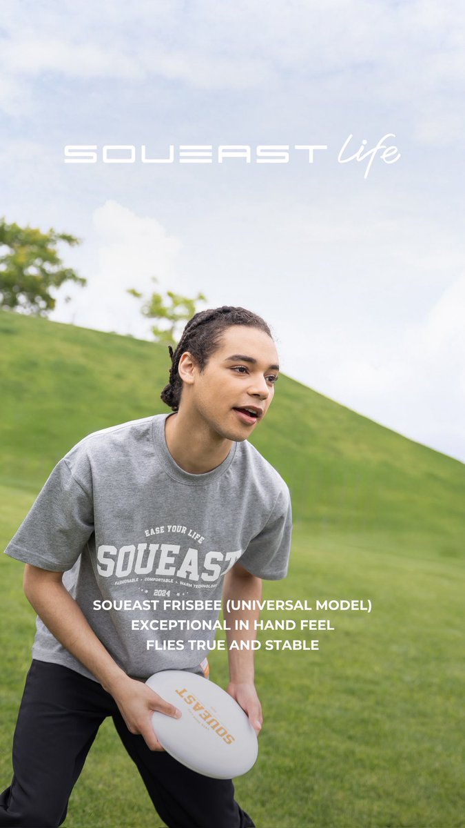 SOUEAST_LIFE's tweet image. SOUEAST FRISBEE (UNIVERSAL MODEL)
Exceptional in Hand Feel
Flies True and Stable
#SOUEAST_LIFE #SOUEAST