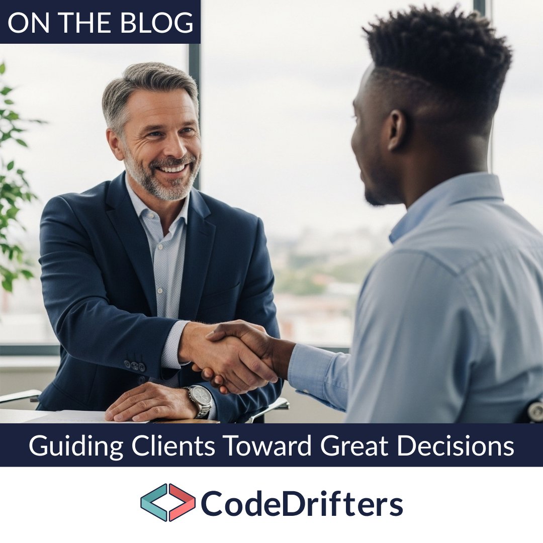 driftersio's tweet image. At CodeDrifters, we&apos;re not just technology vendors; we&apos;re strategic partners.

Discover 3 ways we protect our clients from making costly mistakes on the blog.
drifters.io/blog/guiding-c…

#ITconsulting #technologypartner #techconsulting