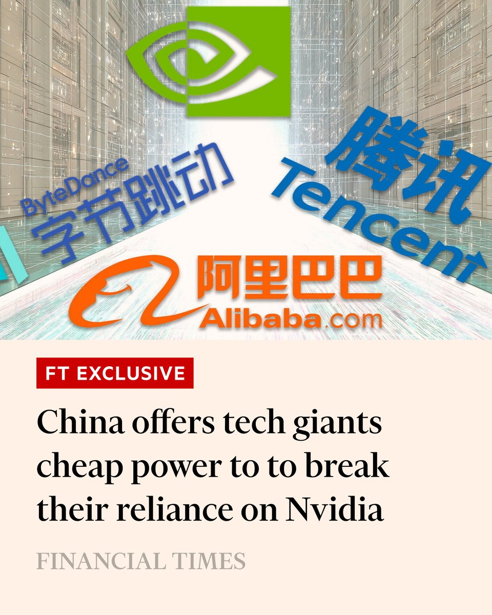 Beijing has beefed up incentives that slash energy bills by up to half for some of the country’s largest data centres on.ft.com/4390zOC