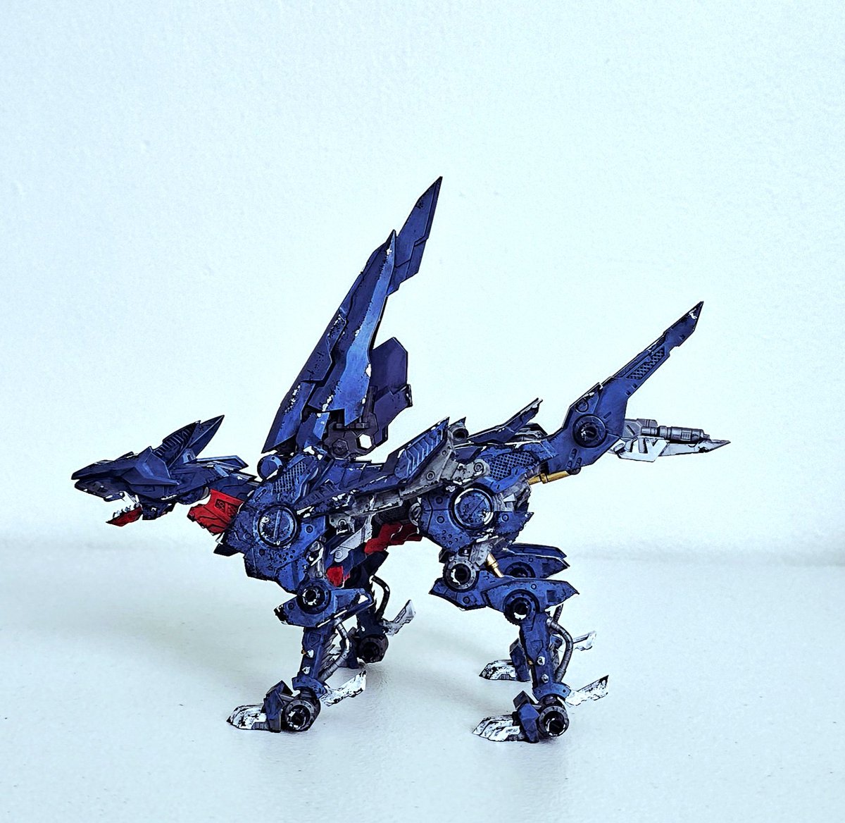 Ko_Lucid's tweet photo. #ZOIDS 
#ゾイド
#HMMゾイド

Custom Shadow Fox is complete.
Motivation came from Pokémon Garchomp! https://t.co/4NDToyFuBW