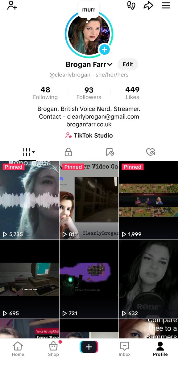 Hey, you should follow me on the clock place. I post my voice work and upcoming games on there ☺️🎙️

👇🏻 <a href="/ClearlyBrogan/">Brogan 🍷</a>