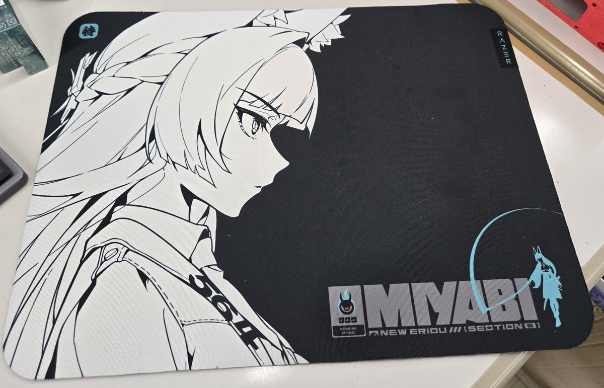 Numarkkeeper's tweet photo. 雅のマウスパッド届いたから早速使う モチベ上がるね https://t.co/EUuaTh1r7M