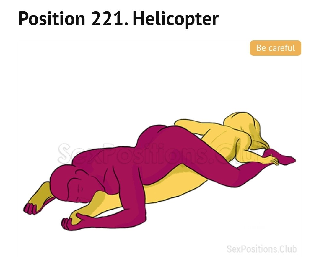 WelshWestwood's tweet photo. Position of the day: Helicopter
#PositionOfTheDay #SexPositions https://t.co/0jyJPRhW2B