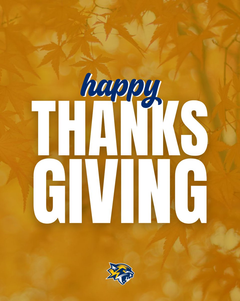 Happy Thanksgiving to all! All of us with Cougar Athletics hope you have a fun and safe holiday full of food, family and friends!