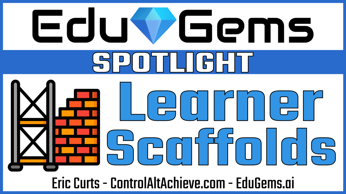 ericcurts's tweet image. 💎 New EduGem: edugems.ai/gem/learner-sc…

🪜 Learner Scaffolds - Create a structured, comprehensive, and evidence-based set of learning scaffolds that cover the full learning cycle (front-end, distributed &amp;amp; back-end supports).

#EdTech #EduGems #GoogleEDU @GoogleForEdu @GeminiApp