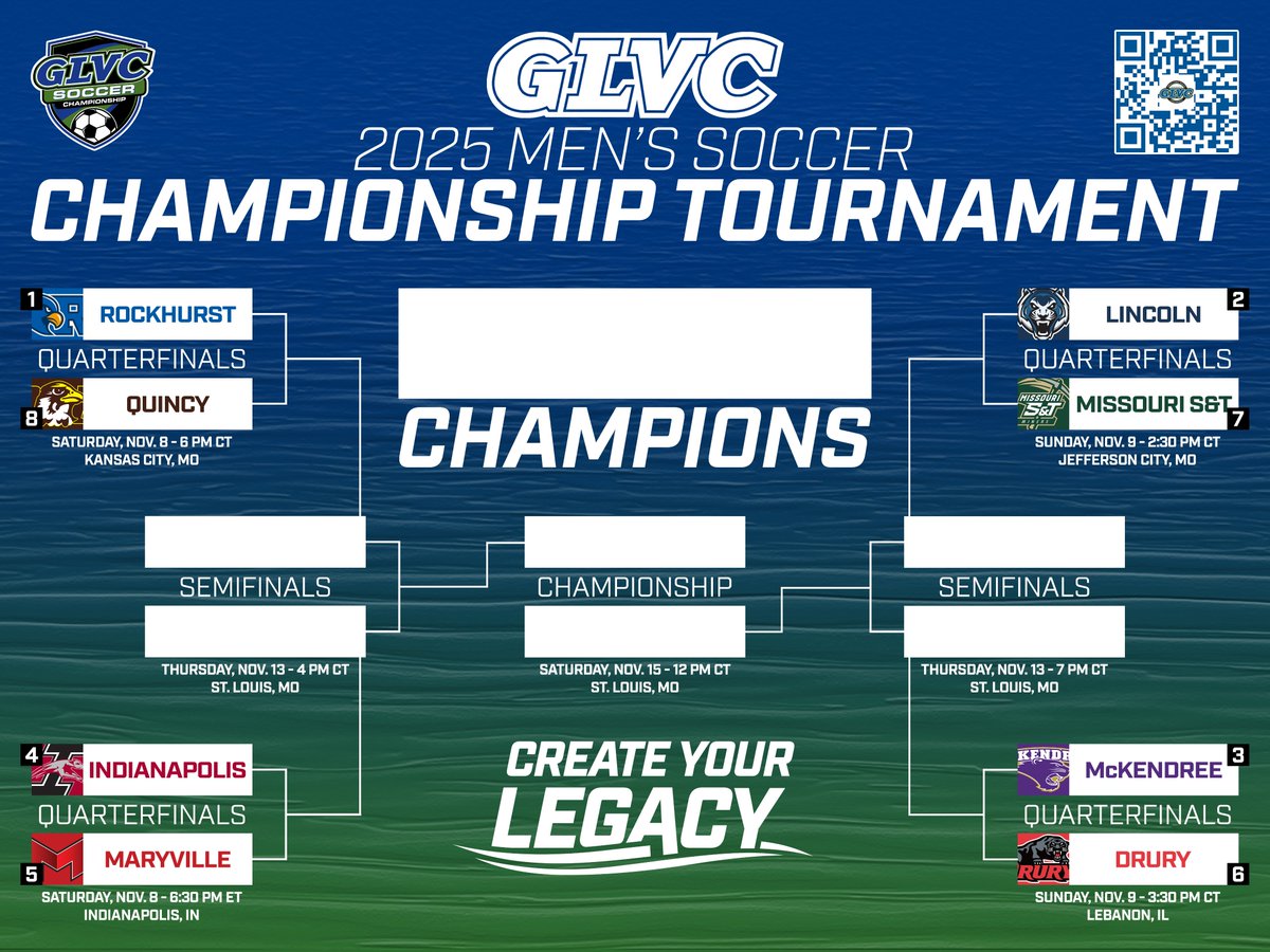 GLVCsports's tweet photo. 🏆⚽️🚨 CHAMPIONSHIP BRACKET RELEASE

🔗 https://t.co/ESFdjleXl2

#GLVCchamps | #CreateYourLegacy https://t.co/nzJudGT2A5