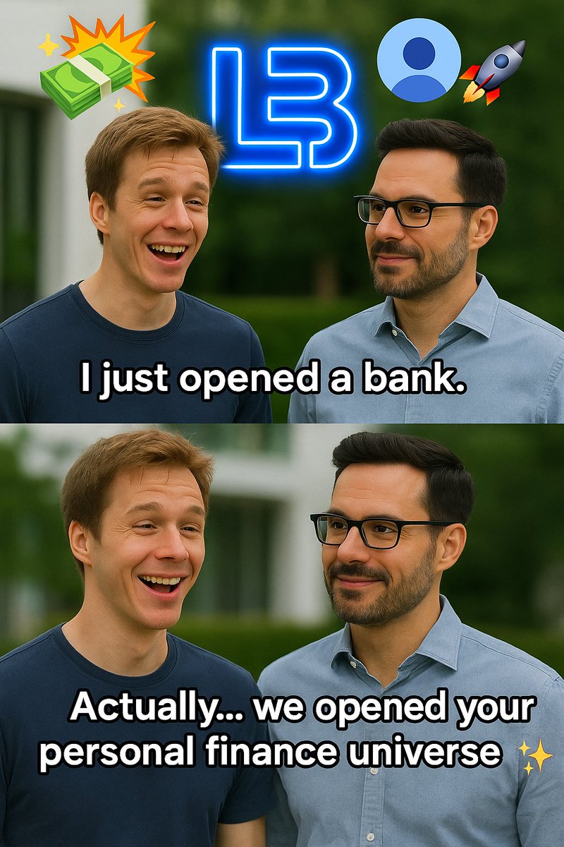 criptaMORSE's tweet photo. GN CT
When your money hits Layer Bank and your identity hits "portable‐KYC mode" 🚀
Me: "I just opened a bank"
Layer Bank: "Actually… we opened your personal finance universe."✨
#NotABank #LayerBankFi #Web3 #IdentityOnChain #PortableCredentials
🔁 Retweet if you're done with legacy banks.