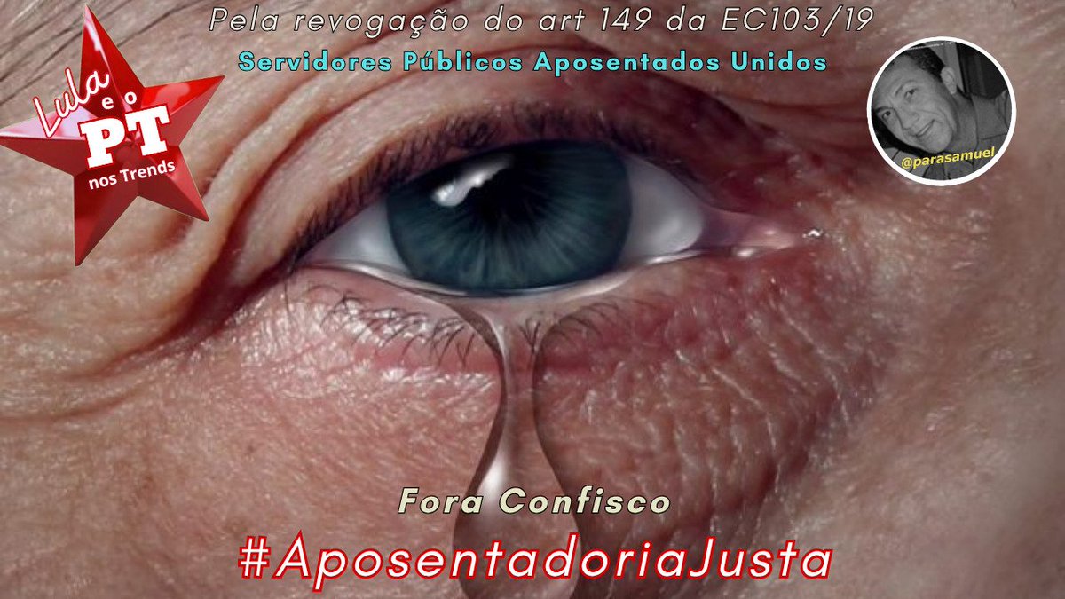 <a href="/CelsoGiannazi/">Celso Giannazi</a> O art.149 da EC103/19 prevê desconto de 14% nas aposentadorias dos Servidores. Cabe ao STF corrigir tal injustiça. 
@nunesmarquesK
<a href="/MinAMendonca/">André Mendonça</a>
<a href="/Cristianozaninm/">Cristiano Zanin Martins</a>
<a href="/FlavioDino/">Flávio Dino 🇧🇷</a>
👇   Fora Confisco
Fachin Paute
#AposentadoriaJusta