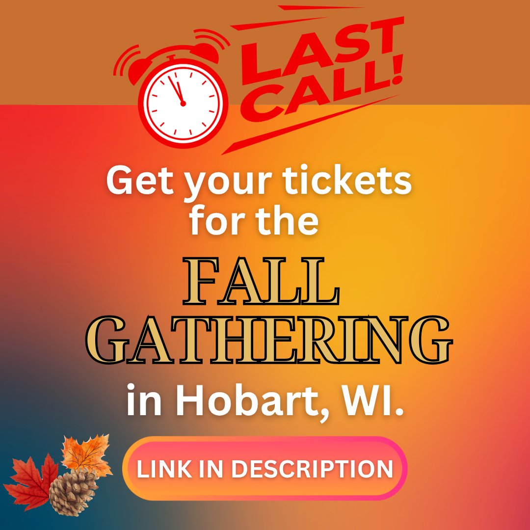Last call for Fall Gathering tickets!

Sales end at midnight. Get yours now at ProLifeWI.org/fallgathering.