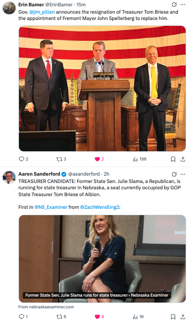 NebraskaMegan's tweet image. Republican musical chairs beginning again with the likely resignation of My Colleague the Butt Grabber #NELeg