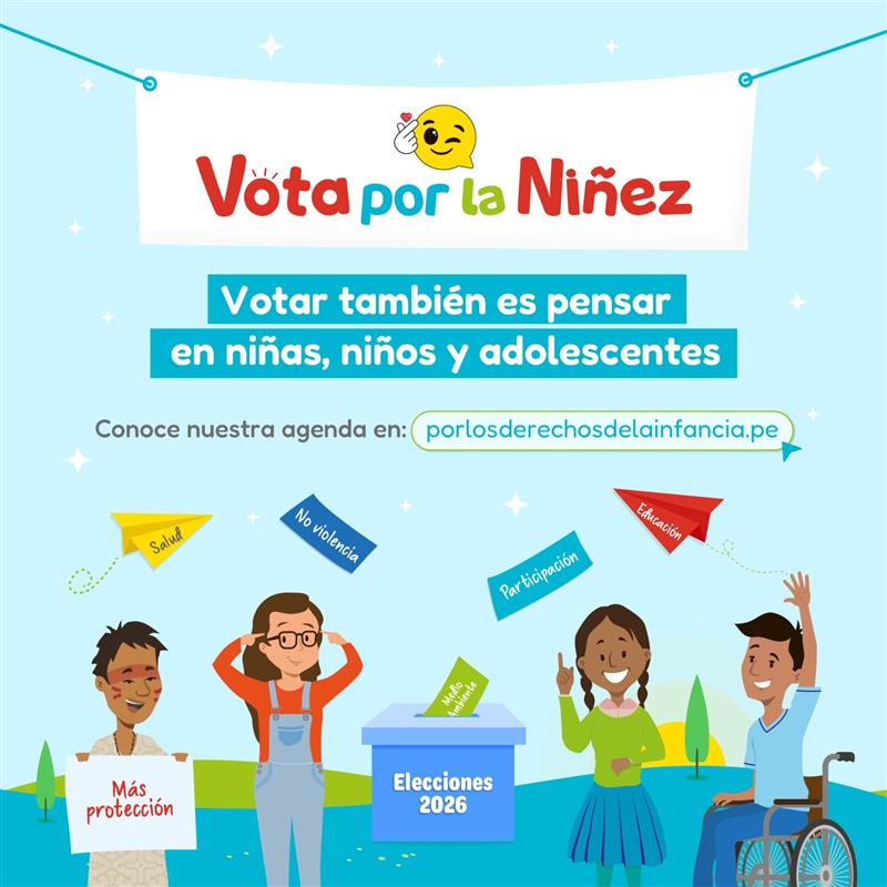 🗳️ Este mes, recordemos que votar también es pensar en las niñas, niños y adolescentes. 👧🏽👦🏻 Porque un país que protege su niñez, asegura su futuro. 💙

📣Conoce nuestra agenda en: porlosderechosdelainfancia.pe

#VotaporlaNiñez #MiAgendaMiFuturo #NuestraVozEsUnion