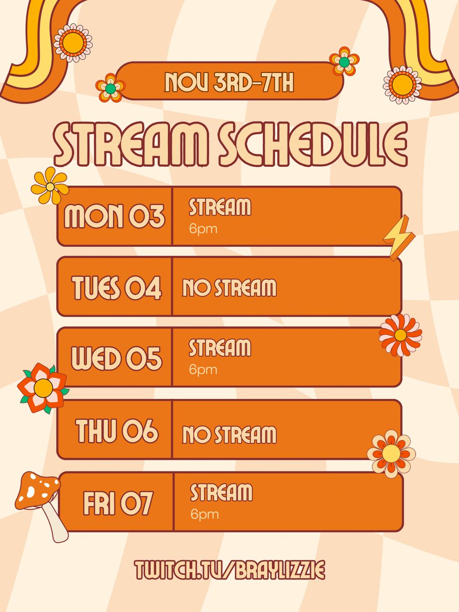 itsbraylizzie's tweet image. What?! Bray has a stream schedule?!
