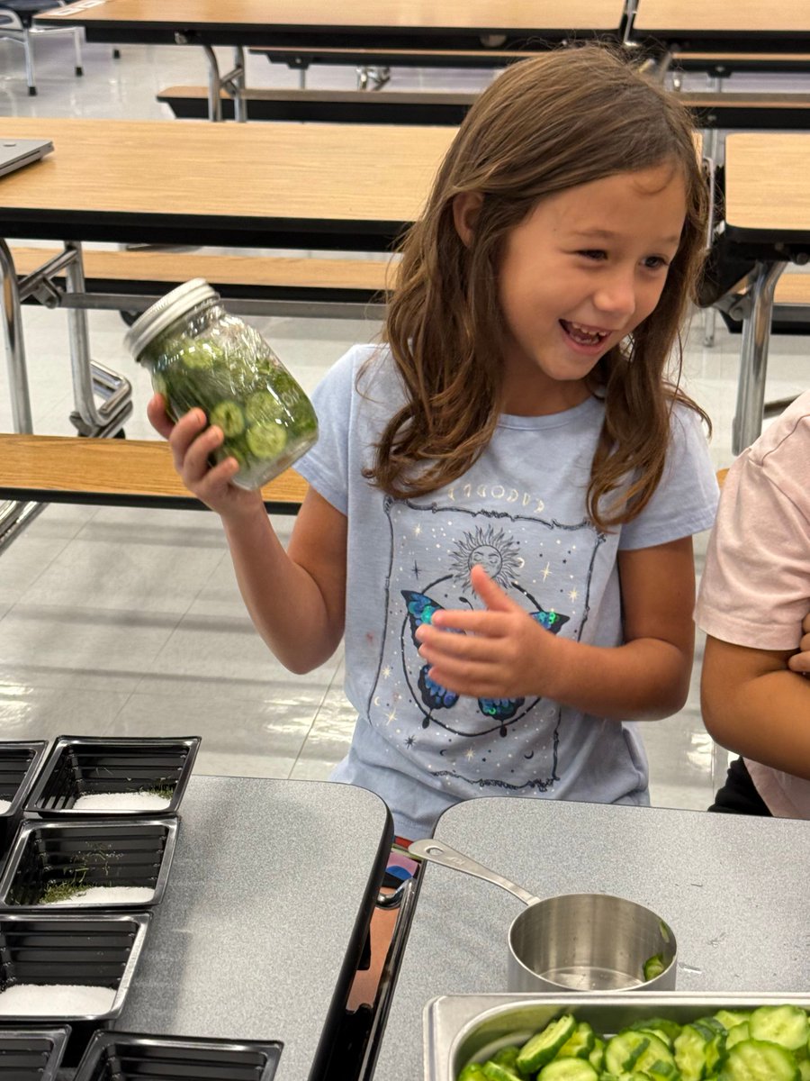 🥒 Pickle Making Fun

Students at Highland Lakes Elementary had the opportunity to trade in their PBIS points for a pickle-making experience recently!
From these smiles, students had a dilly great time!🥒❤️