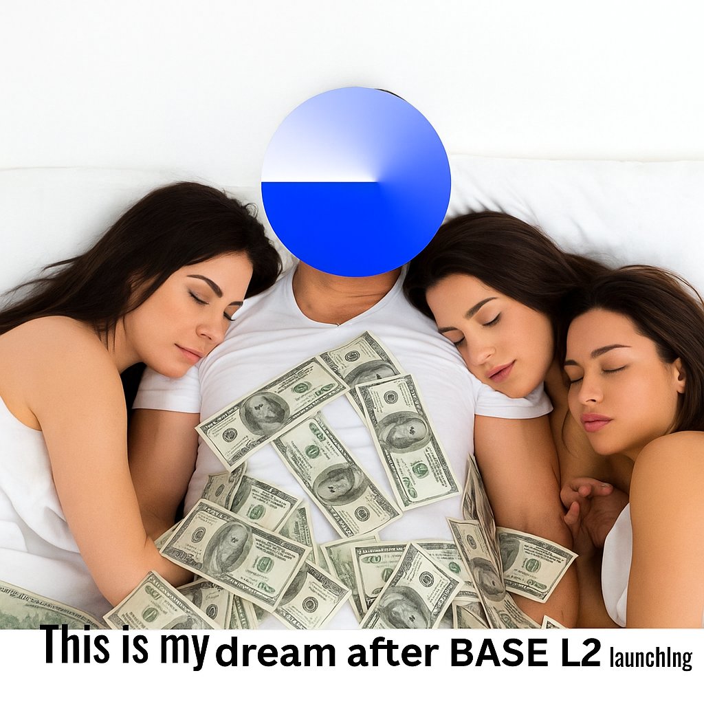 criptaMORSE's tweet photo. GN CT

No need Lambo.
No need Ferrari.

When Base L2 token native finally launches, I just want:
🛌 to sleep peacefully,
💸 money farming itself,
💍 and the on-chain dream alive.

That's it.
This is my simple dream.
how about you guys 😁

#BaseL2 #OnchainDream #CryptoLife