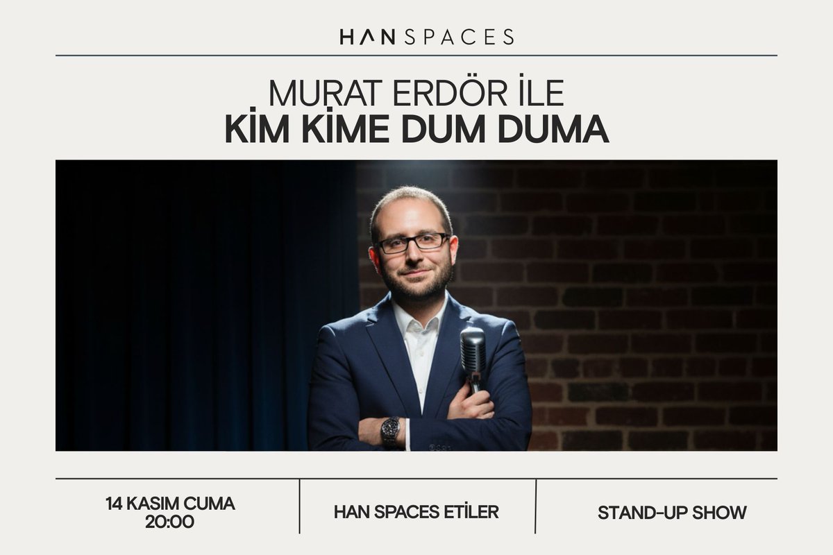 Biraz olsun gündemden uzaklaşmak ve gülmek isterseniz 14 Kasım Cuma akşamı yapacağımız stand-up gösterisine hepinizi beklerim. Bilet almak için lütfen tıklayın;  mobilet.com/tr/event/kim-k…