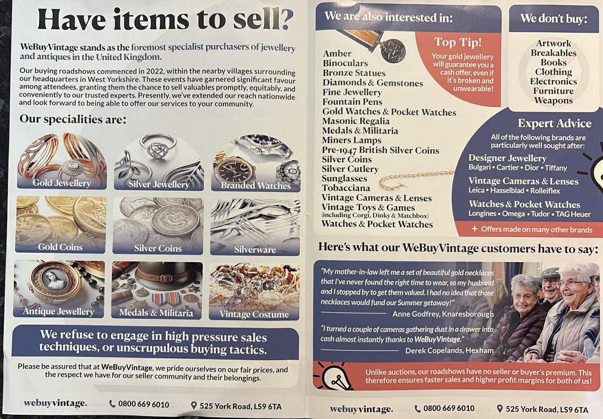 Our Chamber meeting venue Thornfield House is hosting this event this month.

Maybe you got this leaflet through your door too?