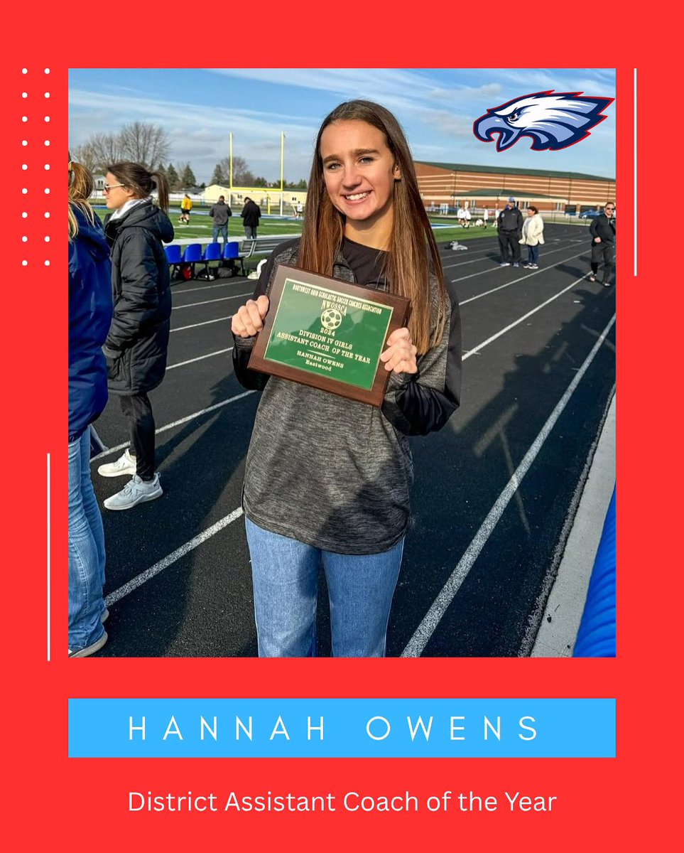 District Assistant Coach of the Year… for the second year in a row! Congratulations Coach Owens!!