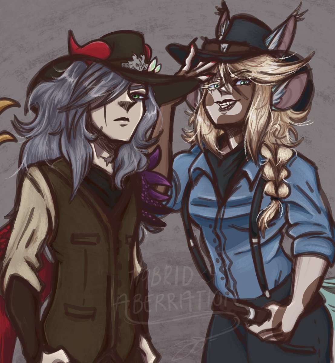 Prepare for trouble.
And make it double.

#ocart #digitalart #Cowboys #originalcharacters #fanart