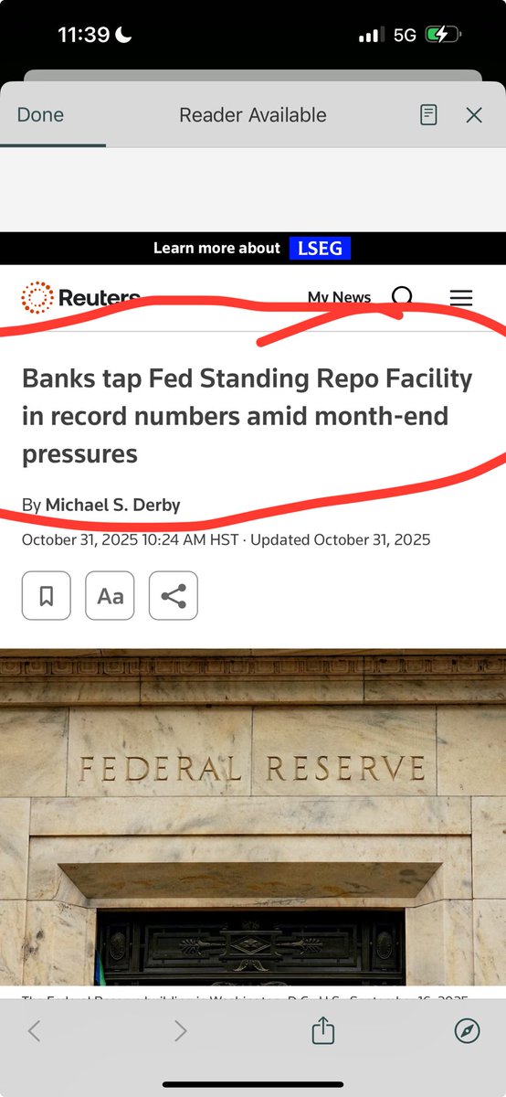 amtvmedia's tweet image. Too big to fail banks scrambling for cash and bailouts in the form of Repos on the verge of Imminent Bank Runs like 2008-09 👍🏻