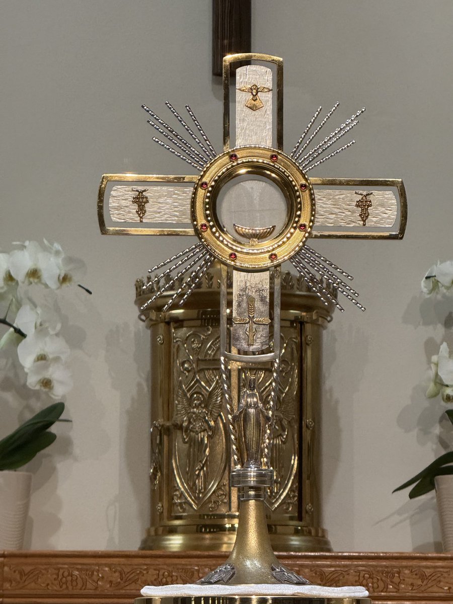 Onewhitefrijole's tweet photo. O Sacrament most Holy, O Sacrament Divine, All praise and all thanksgiving, Be every moment Thine!

¡En los cielos y en la tierra sea por siempre alabado el corazón amoroso de Jesús Sacramentado. Bendito y alabado sea el Santísimo Sacramento del altar! https://t.co/2mjs8RBnbX