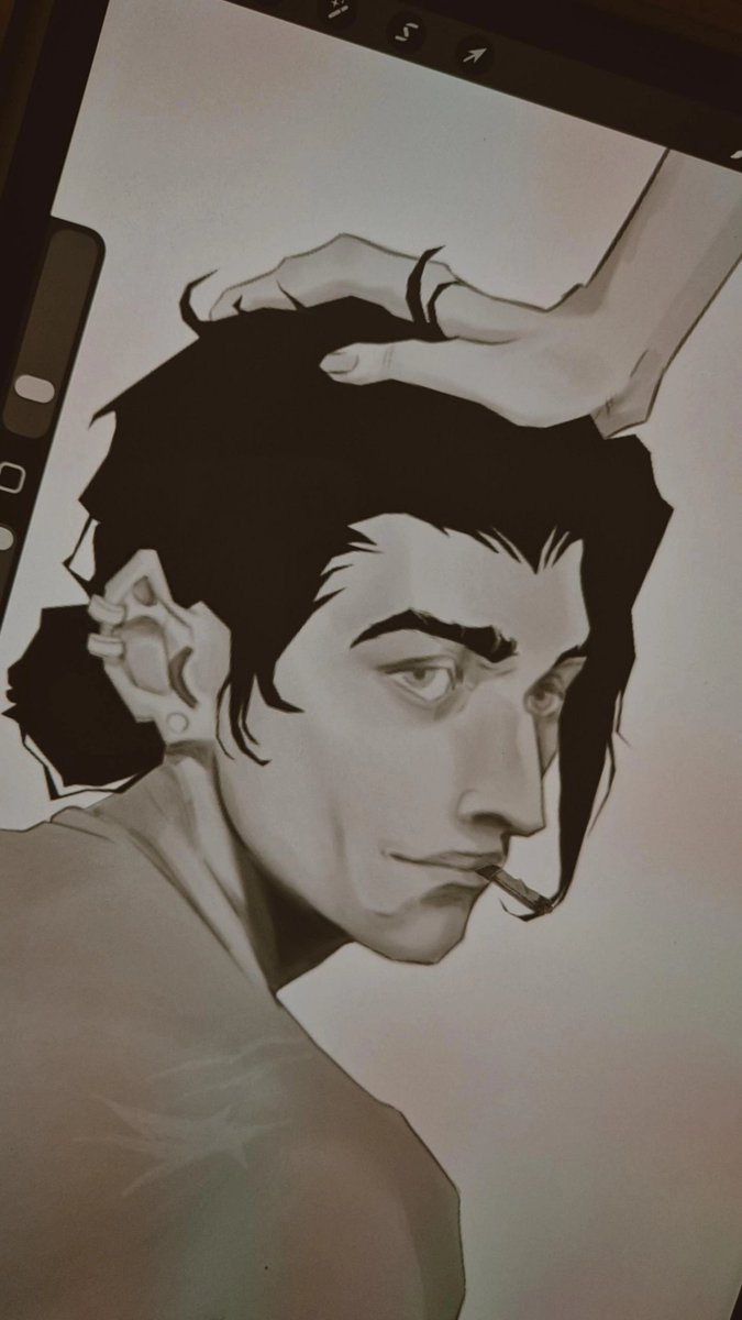 Honey_tongued_'s tweet photo. Old young silco wip?? He kinda... https://t.co/DXqEmQlhwZ