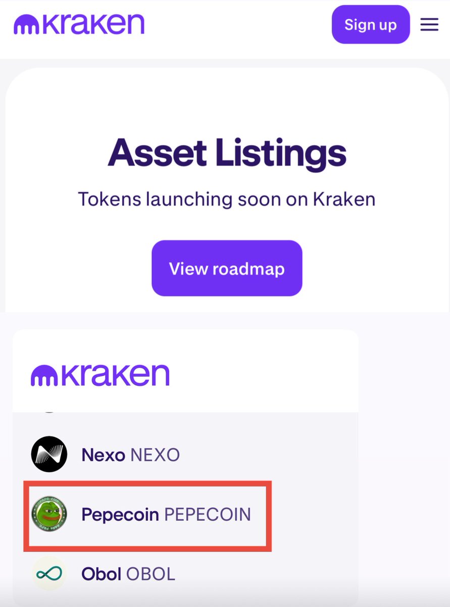 OG <a href="/pepecoins/">Pepecoin</a> to be listed on <a href="/krakenfx/">Kraken</a> 🐸 🐙