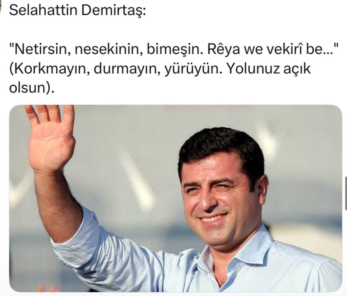 dicleyardimcii's tweet photo. Senin sesin, milyonların ortak yankısı oldu.
Seni bekliyoruz Başkan ✌🏻
#SelahattinDemirtaş
#selahattindemirtaşaözgürlük https://t.co/1Gy26u9btQ