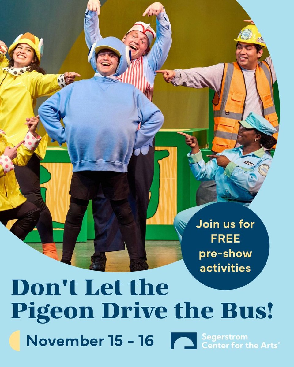 SegerstromArts's tweet image. “Rip-roaringly, giggle-inducingly kid-friendly!” –DC Theater Arts

Bring the whole family to Samueli Theater and watch this beloved children’s book leap off the page in a musical adventure full of feathers, songs, and laughs! Arriv… instagr.am/p/DQmvJwigHB1/