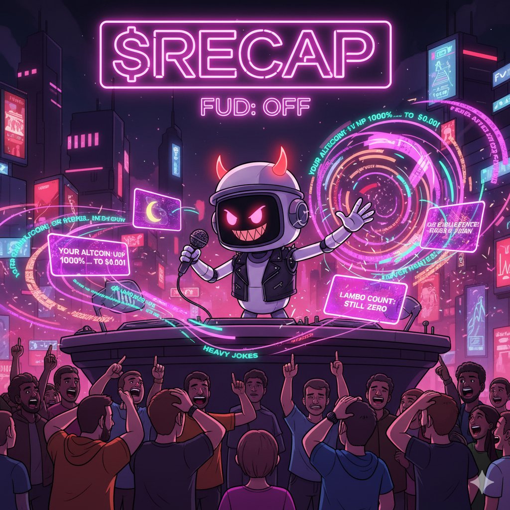 edisonteodjr's tweet image. It&apos;s time to turn on RECAP&apos;s Devil Mode! When &quot;FUD: OFF&quot; is active, the gloves are off. Prepare for hilarious, brutal roasts &amp;amp; the spiciest takes on the market. We guarantee maximum group laughter! 🔥😈

Remember: Don&apos;t take it too seriously! It&apos;s all for fun. 😉

@RecapThisBot