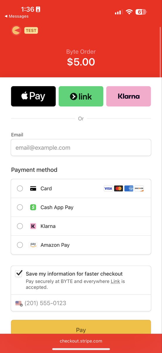 Byte__AI's tweet image. Major Announcement 📣 

Byte Agent x @stripe integration ✅

Byte can now accept credit cards 💳