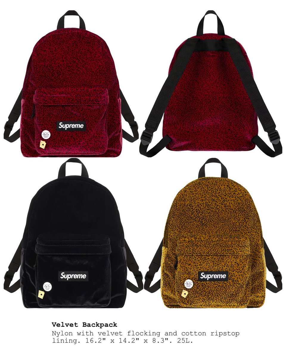 Supreme Velvet Backpack Red Leopard 新品 赤 Supreme 公式通販サイト
