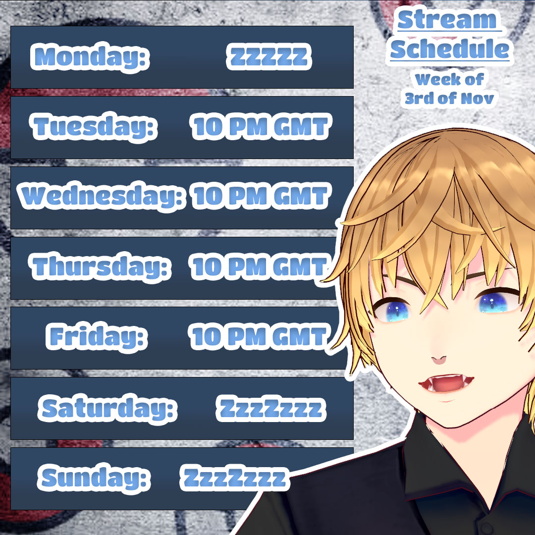 FabtonVT's tweet image. Stream Schedule for Youtube and Twitch for this week, doing a 4 day week to give myself a little extra rest this week.