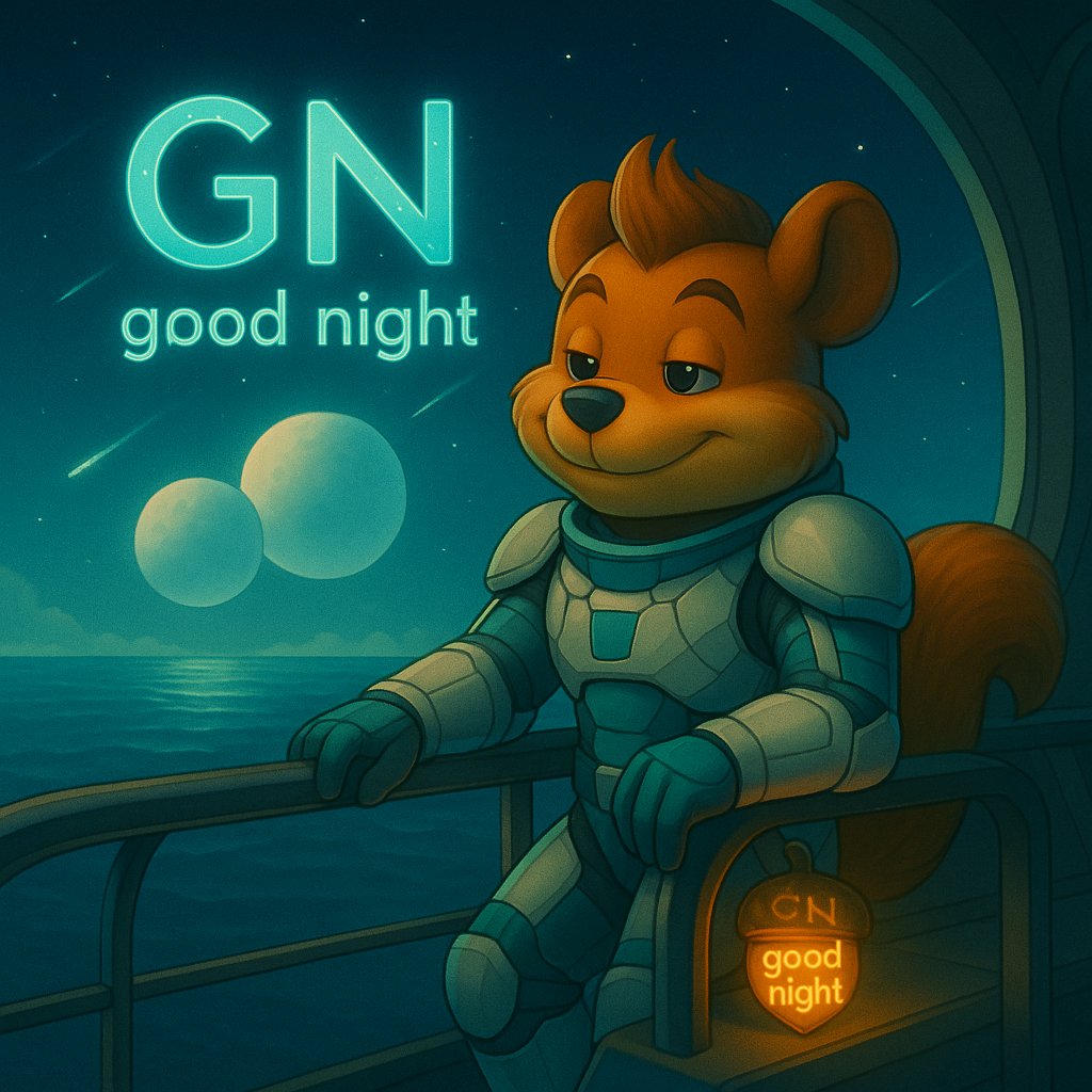 SquirrelAwayNFT's tweet photo. GN everyone!๐
Good night, cosmic dreamers ๐๐
Tomorrowโs nut is waiting ๐ฐ๐
#GoodNight #SolanaNFTs #SquirrelAway https://t.co/Bide5ADIjE