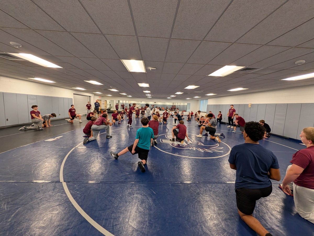 Fury getting the 1st practice of the 2025-26 season going.  <a href="/Mr_CoachJ/">Brandon Johnson</a> said "we are 3 minutes ahead of schedule!" so it is a pretty good day so far. 

(No word yet on if we can bank all these extra minutes as the season progresses.)

<a href="/FIHS44AD/">FuryAthletics</a> <a href="/SCWCA1989/">SC Wrestling Coaches Association</a>