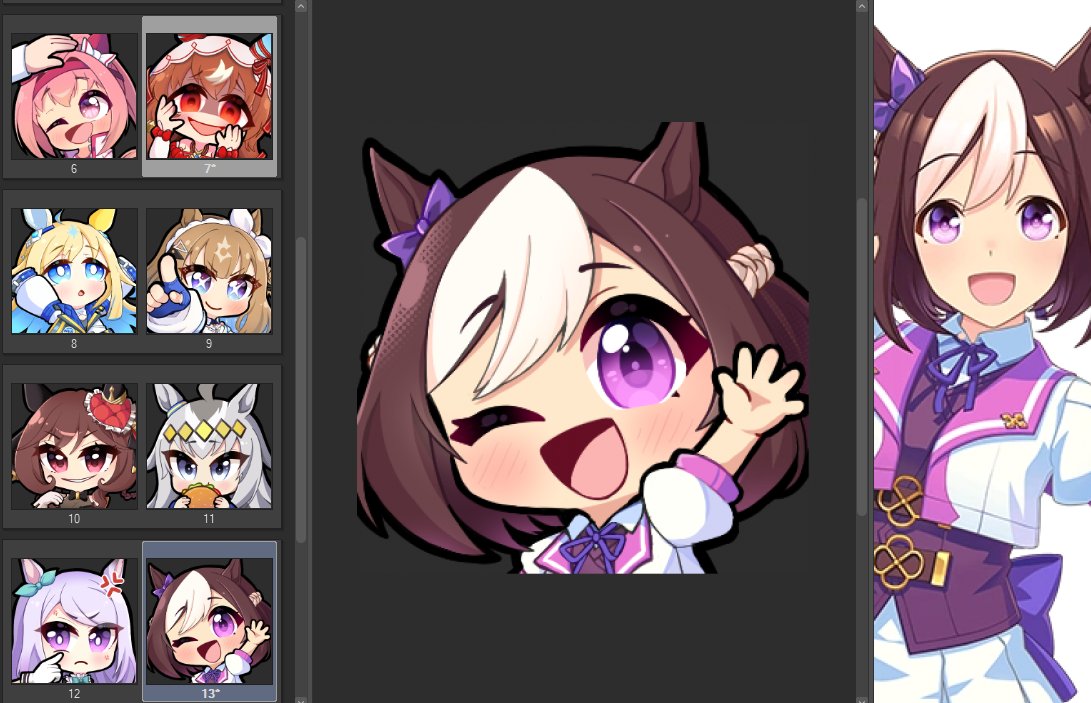 EtsuroArt's tweet image. We back drawing cute Umas 🥰